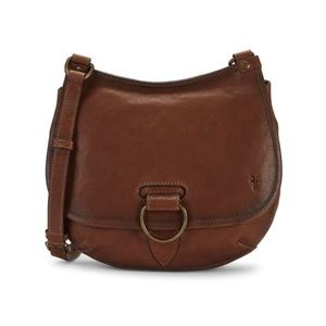 Frye Lucy Leather Saddle Crossbody Bag